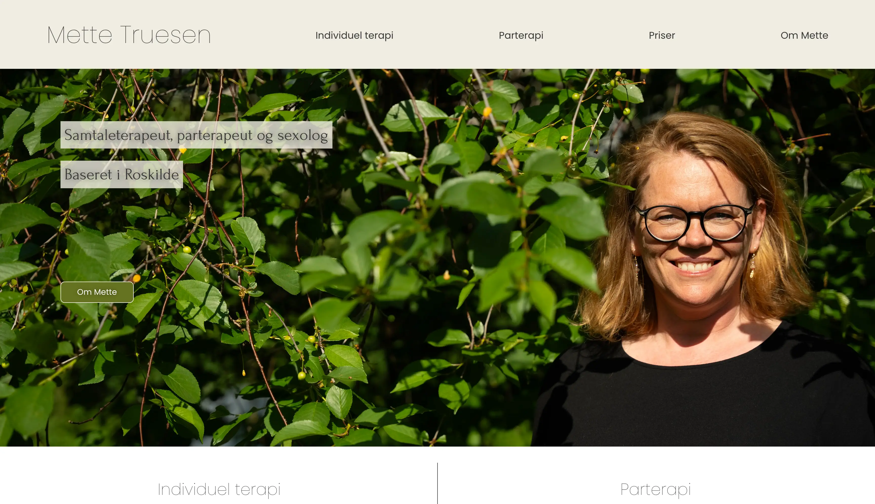 Mette Truesen 2 - Visuel identitet, Foto, Web projekt - FlowEffekt digitalt bureau billede